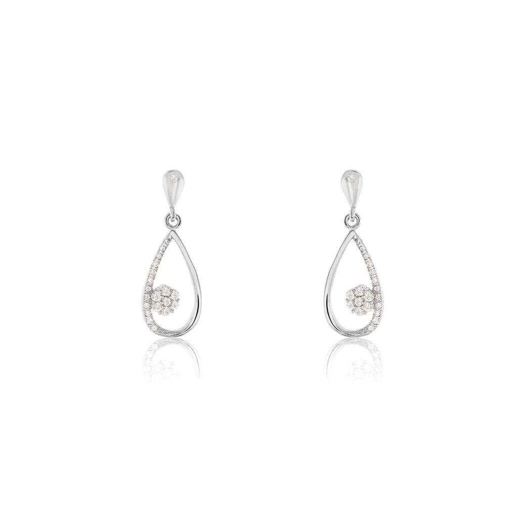 Boucles D'oreilles Pendantes Deusoniensis Argent Oxyde
