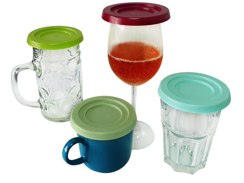 Purvario set van 4 drinkglazencovers