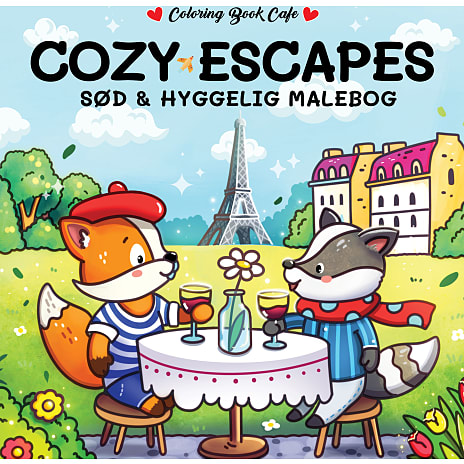 Cozy Escapes malebog - Coloring Book Cafe