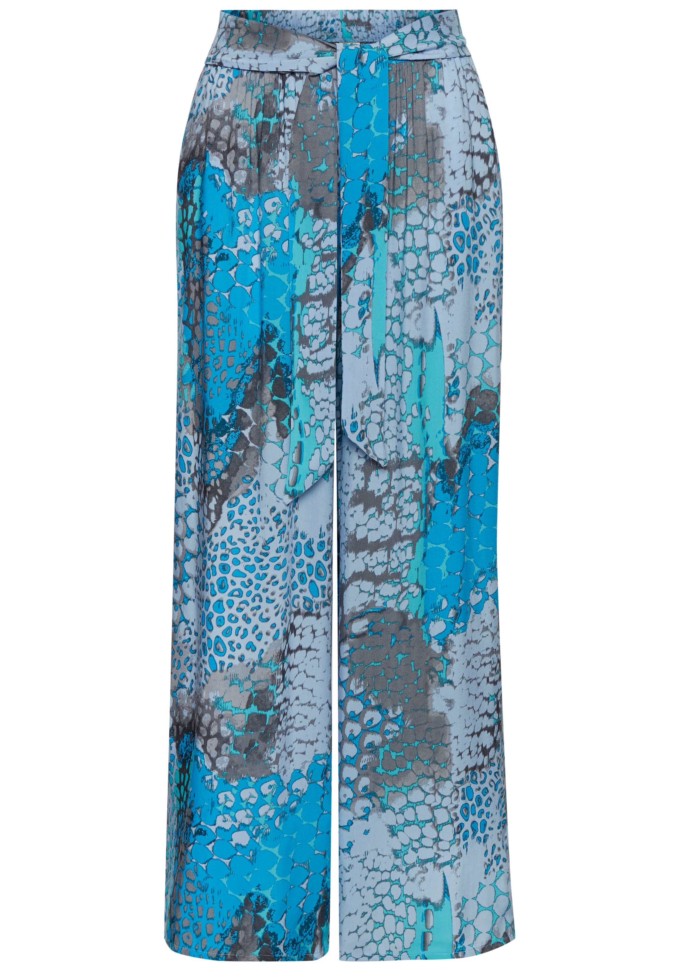 Buffalo Palazzohose  mit Animalprint und elastischem Bund, Schlupfhose, Stoffhose