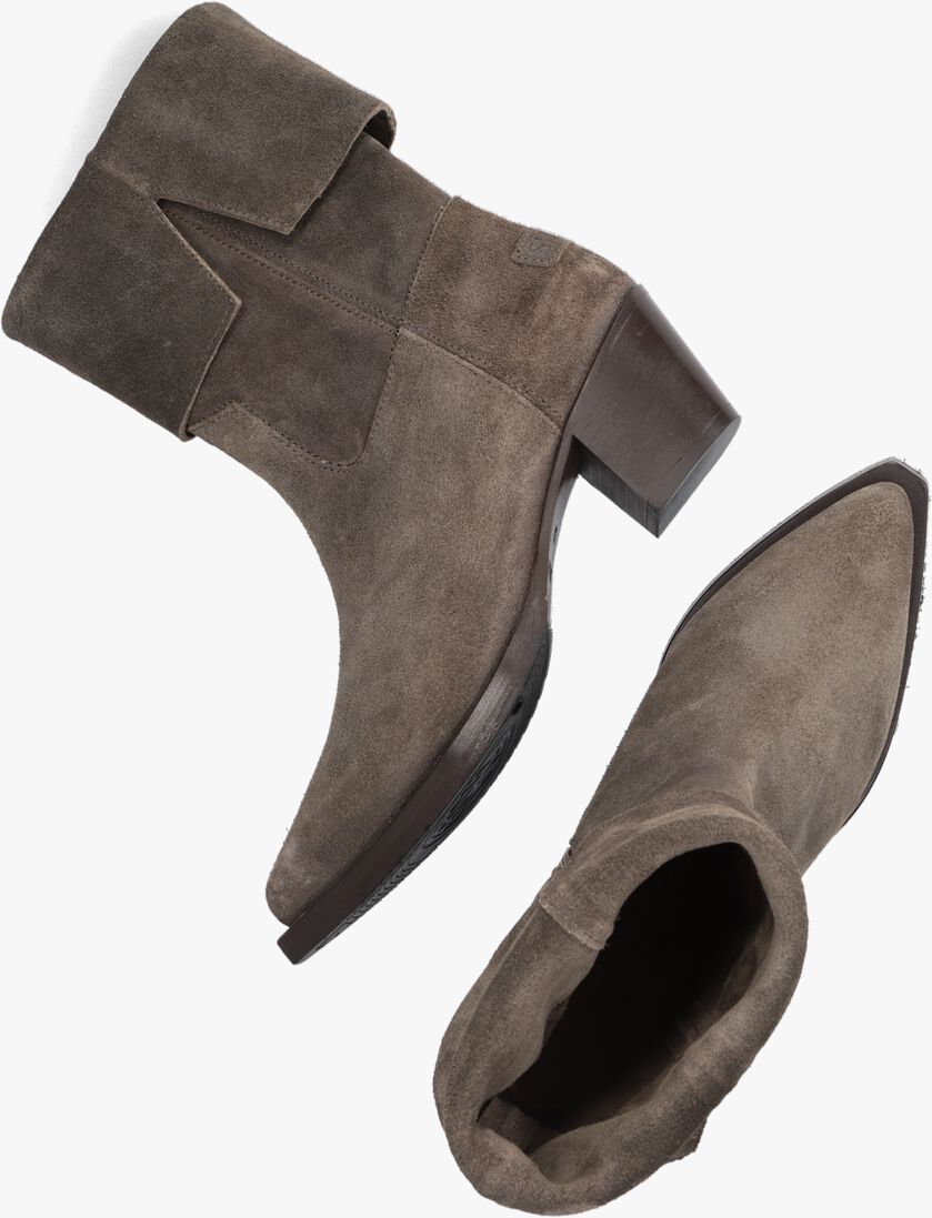 SHABBIES taupe shabbies enkellaarsjes lure mid boot