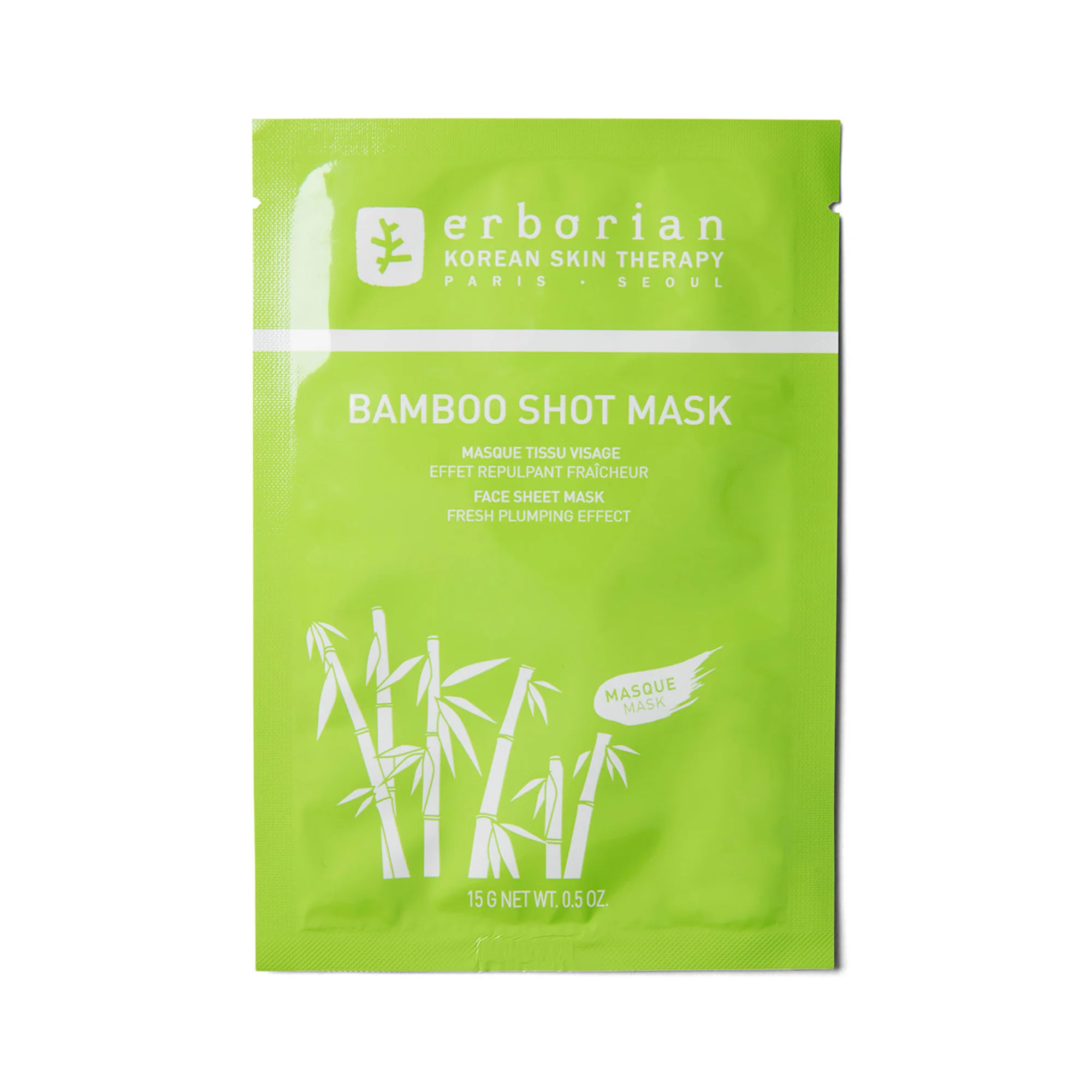 Bamboo Shot Mask - Masque Tissu Visage - Effet Repulpant Fraîcheur |
