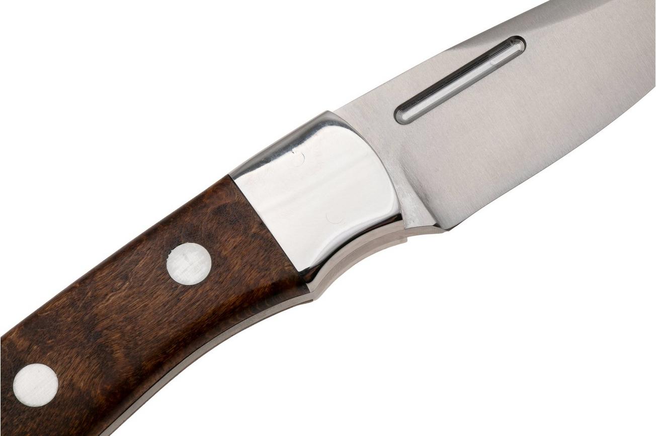 Bark River Essential CPM MagnaCut, Dark Birdseye Maple, vaststaand mes