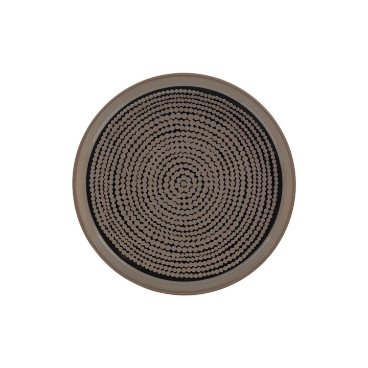 Marimekko - Oiva Siirtolapuutarha Teller Ø 13,5 cm, terra / schwarz