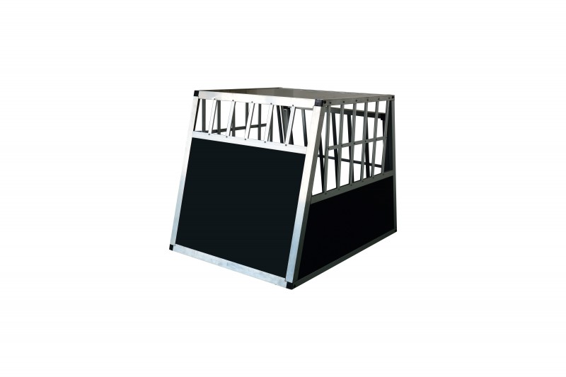 Hundebox Alu geneigte Rückseite M schwarz