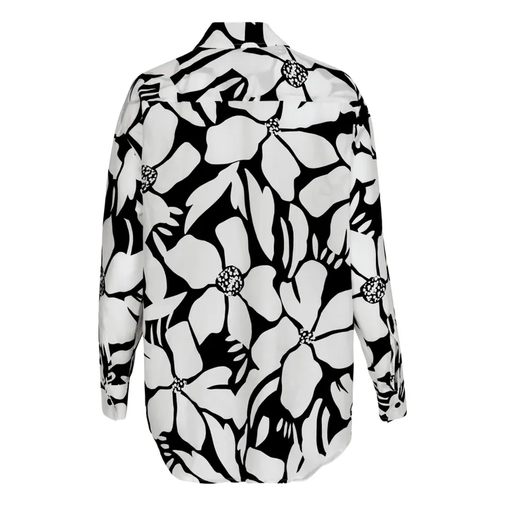 Ziah Chemise Coton et Soie | Blanc