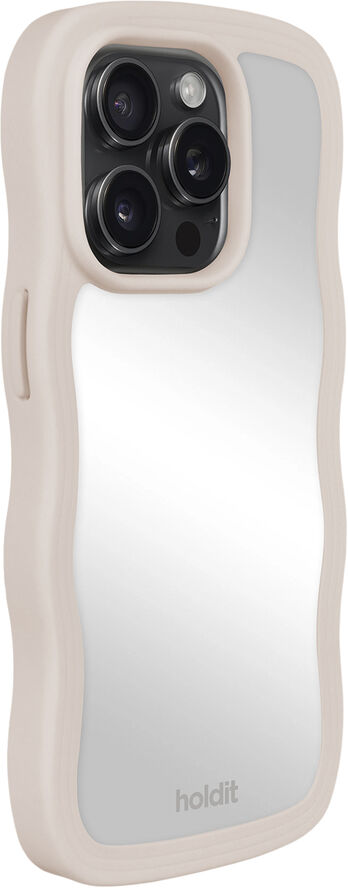 HoldIt Wavy Case iPhone 15 Pro Beige