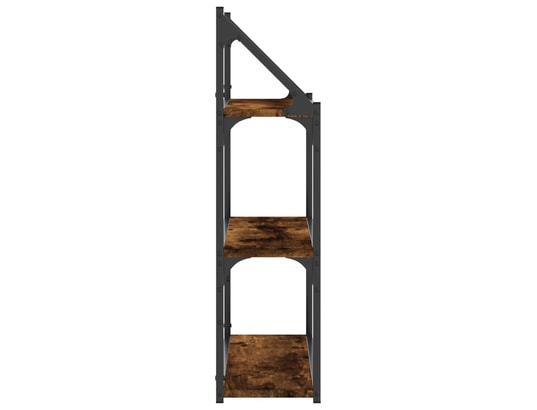 VIDAXL - Etagère murale étagère murale 3 niveaux chêne fumé 60x21x78,5 cm