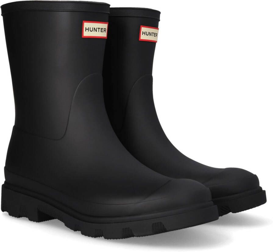 HUNTER Regenlaarzen Dames Downpour Short Wellington Boots Maat: 36 Materiaal: Rubber Kleur: Zwart