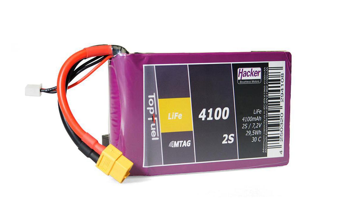 RC-Akku LiFe 4100 mAh 6.6 V 30C TopFuel MTAG2S Li-Fe Akku für Flugmodelle