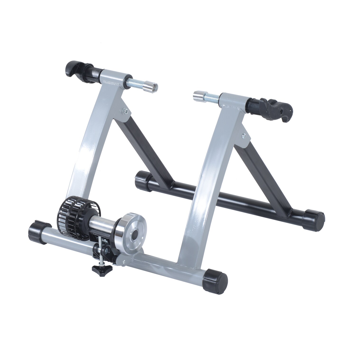 HOMCOM Heimtrainer mit Luftwiderstandsbremse silber, schwarz 39,1 x 54,5 x 47,2 cm (LxBxH)