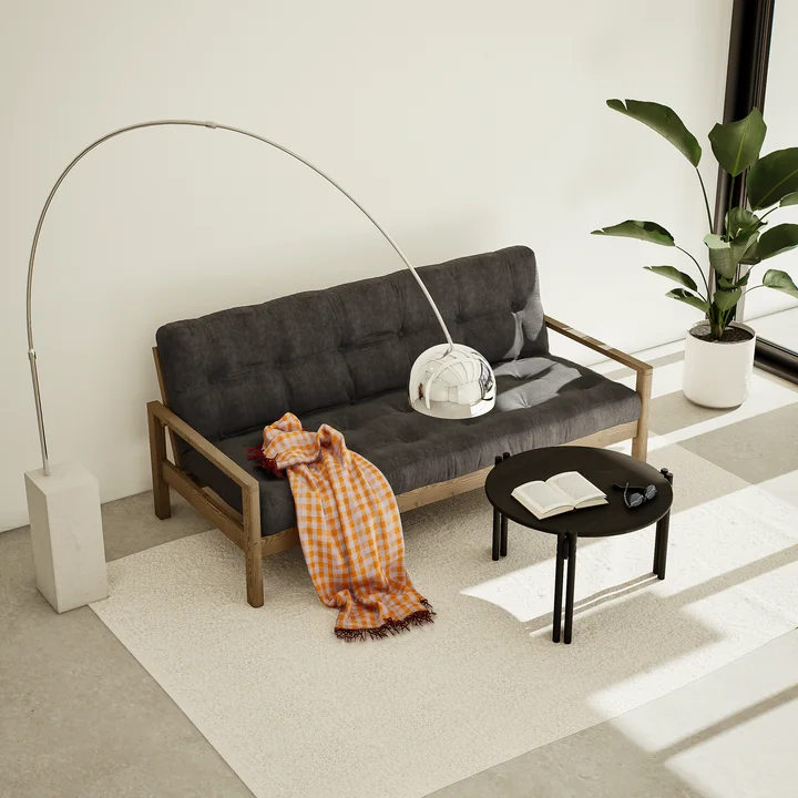 Karup Design - Sticks Couchtisch, high Ø 60 cm, Kiefer klar lackiert