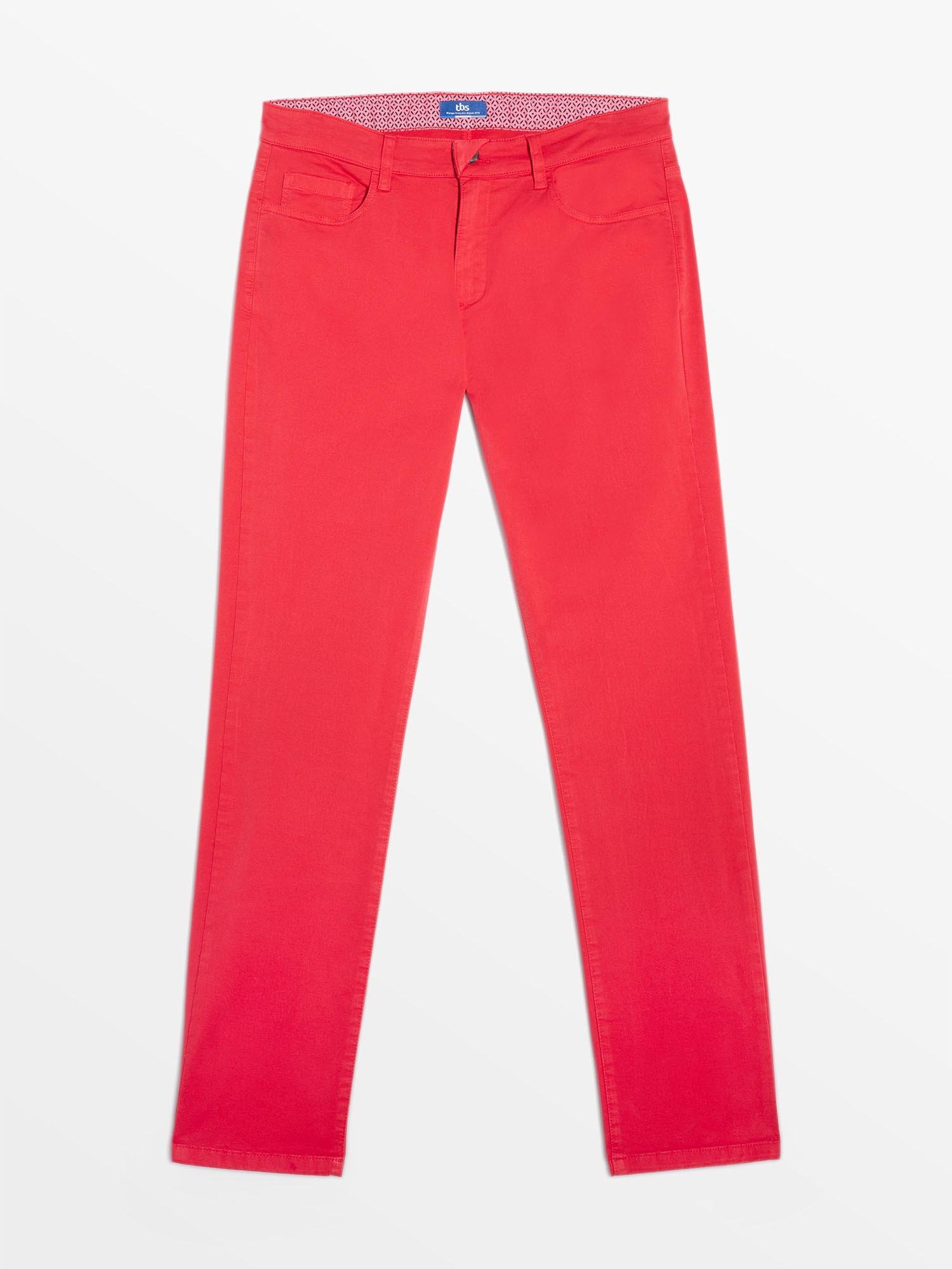 Pantalon Homme Coton Biologique Rouge