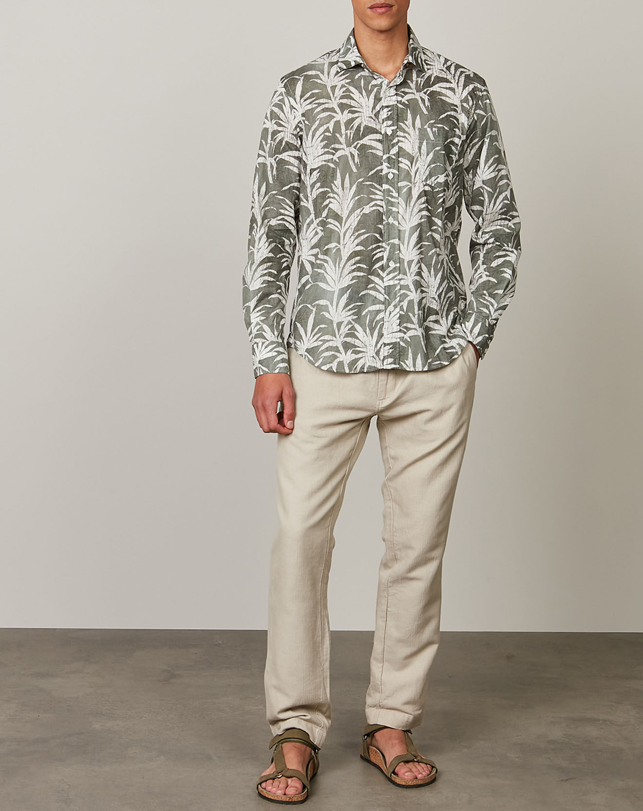 Hartford Chemise regular Paul grise