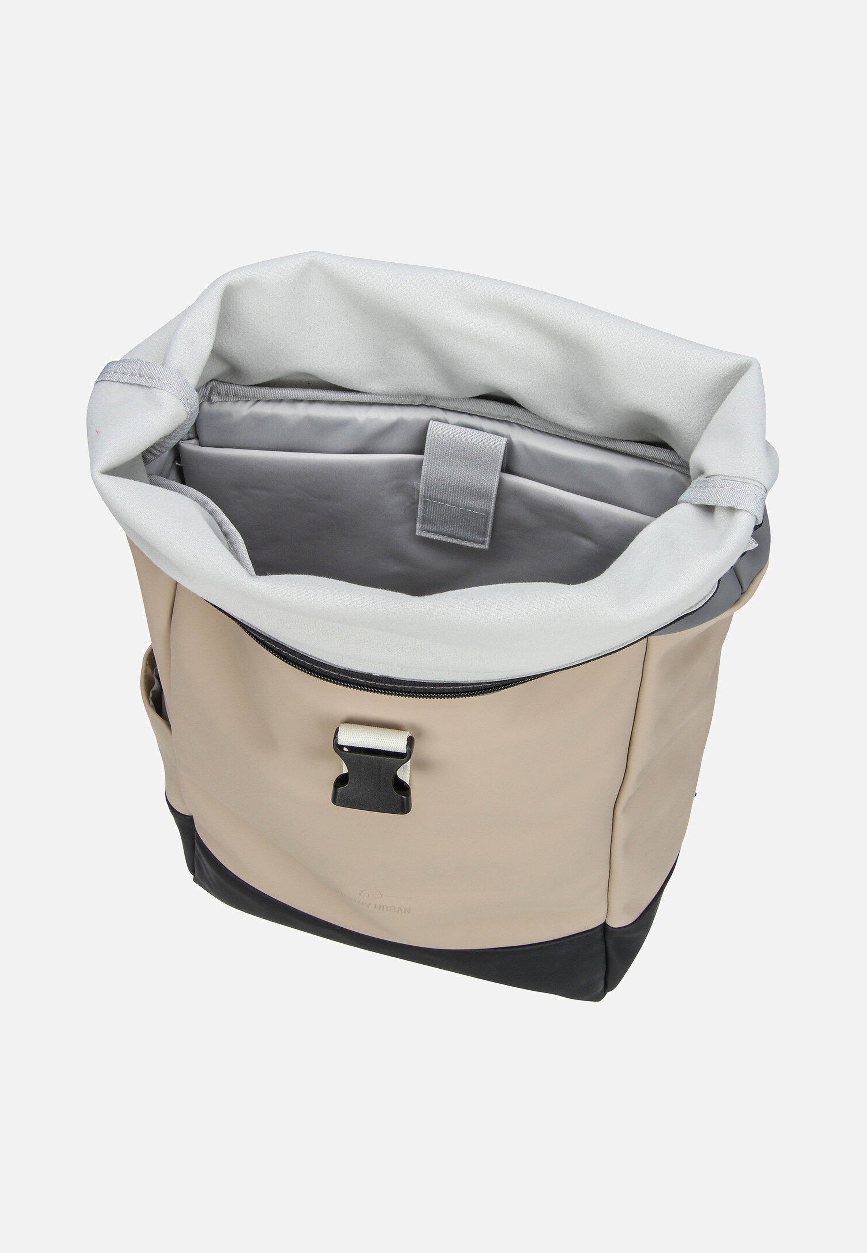 Harvey Beige-Grau - Rolltop Rucksack