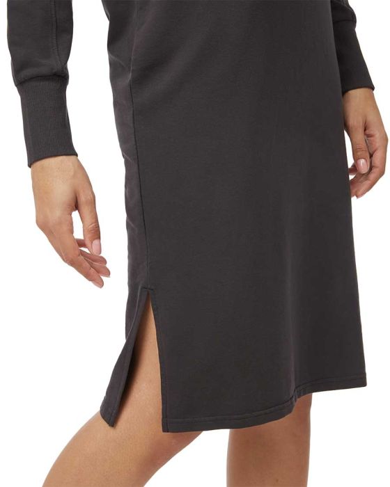 French Terry Long Sleeve Crew Dress Women kjole