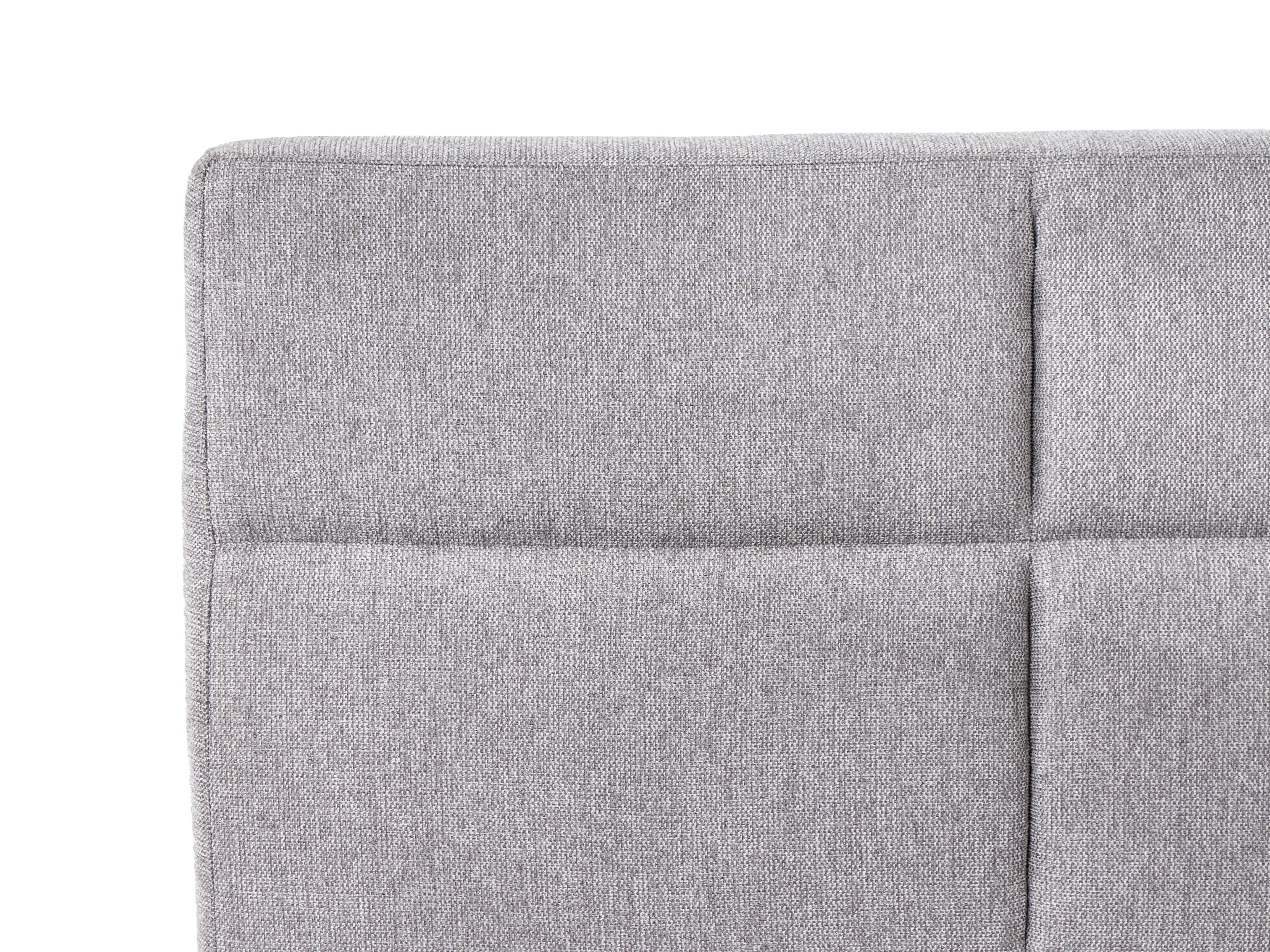 Verstelbaar bed Stof VICEROY 90 x 200 cm Lichtgrijs