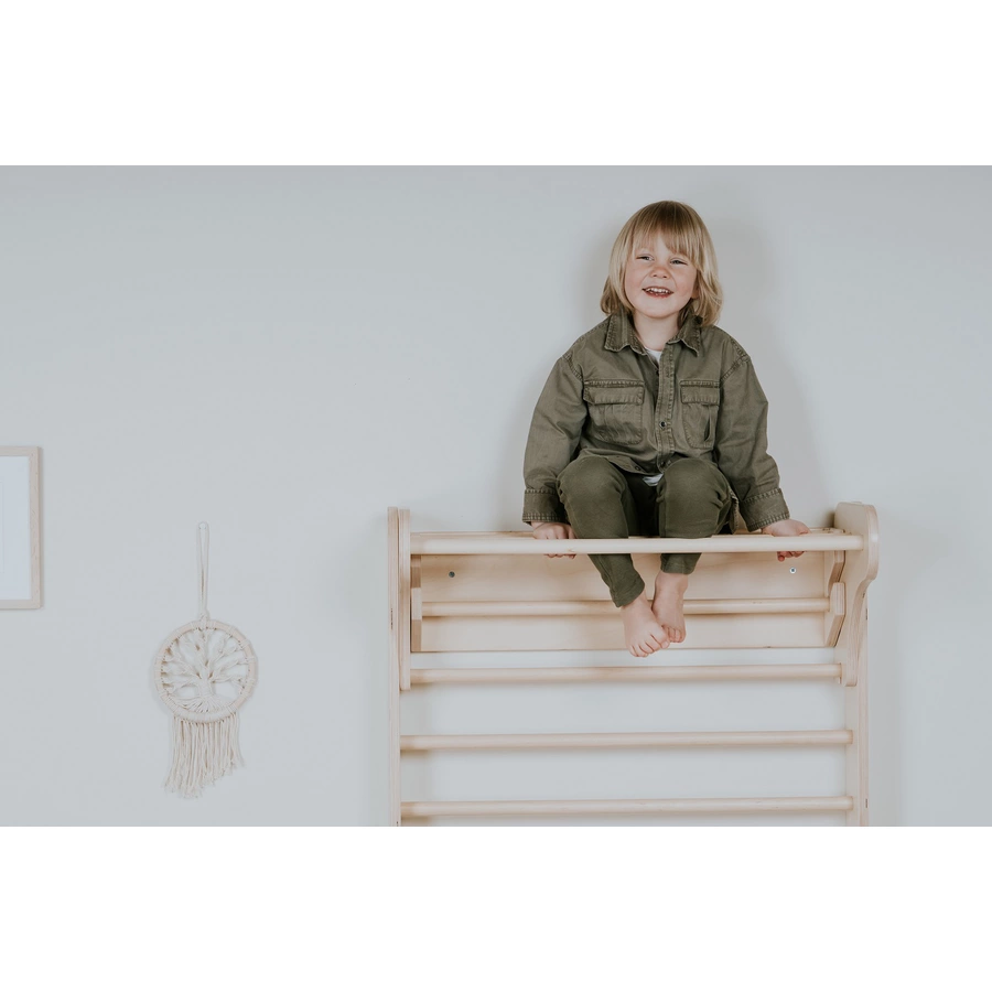 LEG & GO Kletterdreieck – Sprossenwand (schwedisch) 2in1, natur