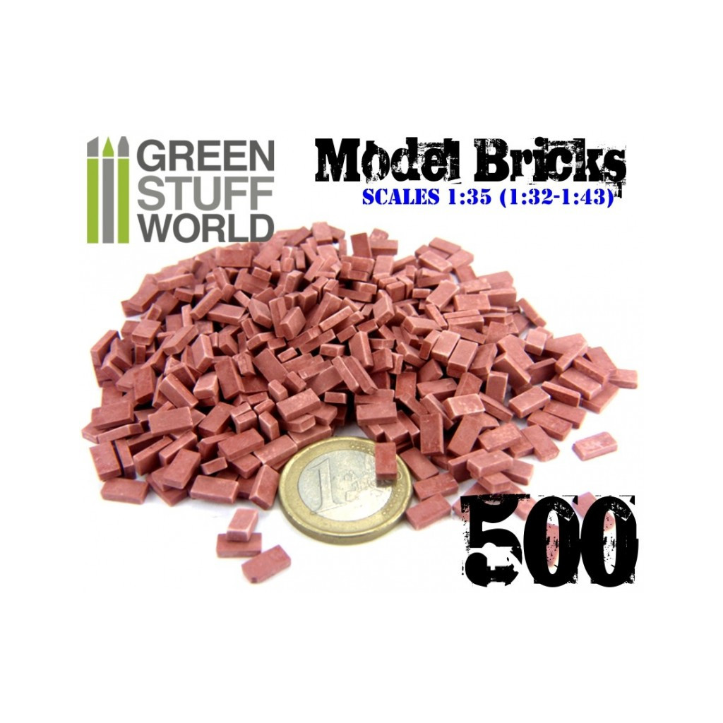 Green Stuff World - 500 Briques Rouges