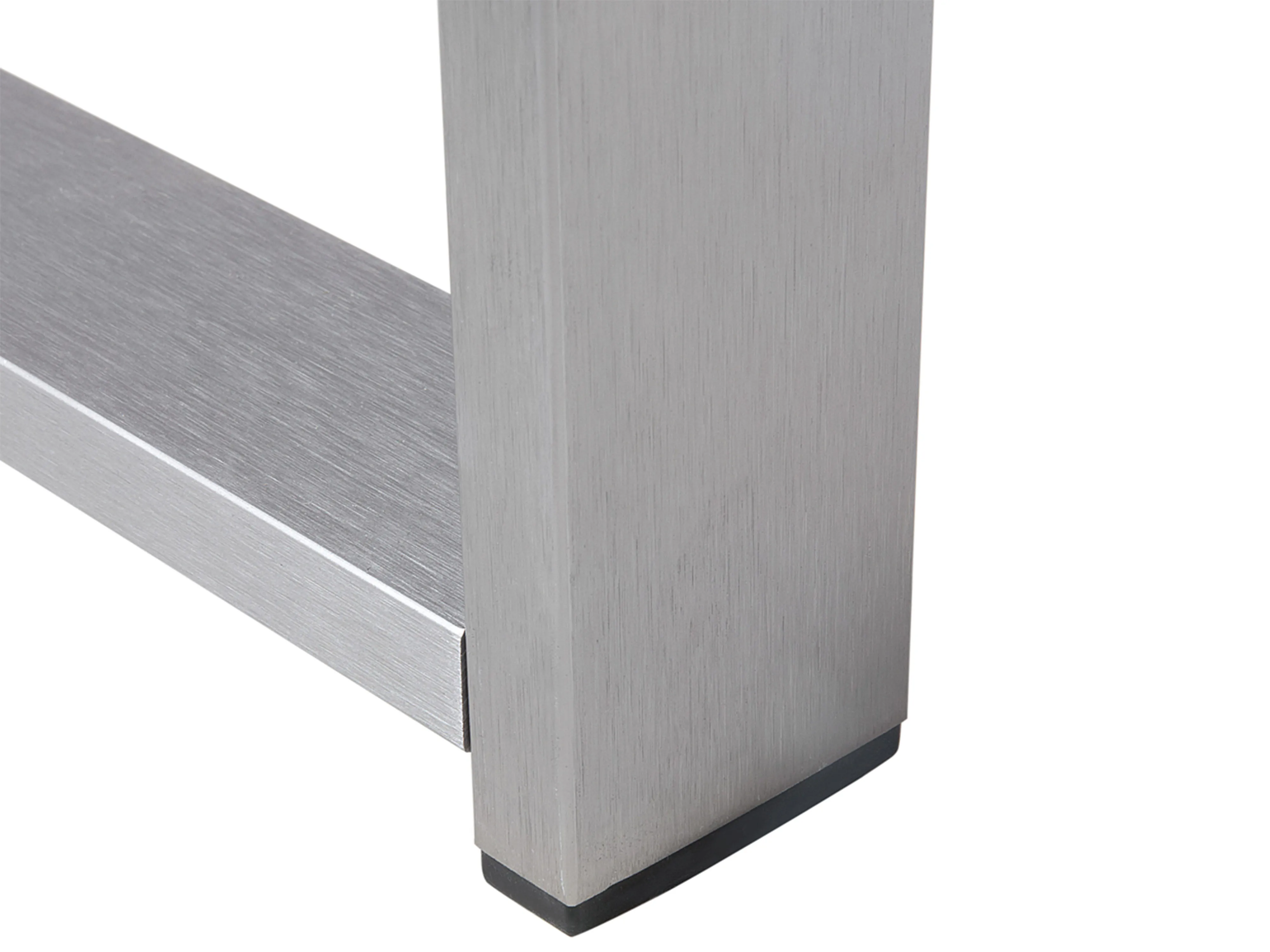 Loungeset met tafel 4-zits SALERNO Metaal Donkergrijs