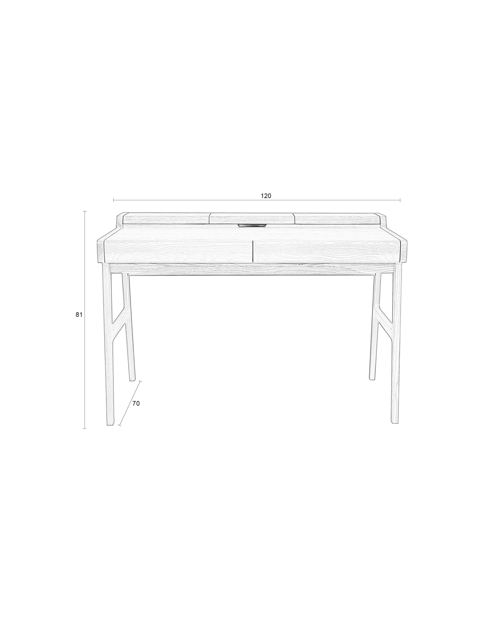 Bureau Kaat naturel