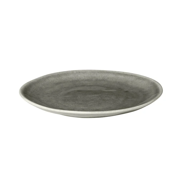 Broste Copenhagen - Nordic Rain Dessert Teller, Ø 20 cm, grau