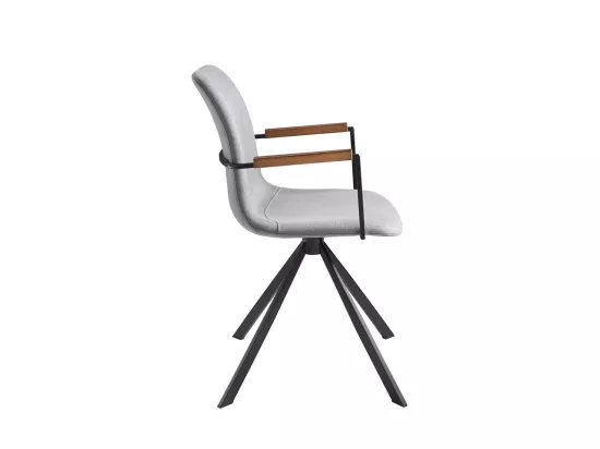 Chaise pivotante en tissu avec pieds en acier 4105 ANGEL CERDA