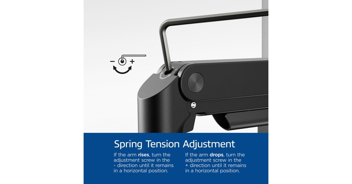 ACT ConnectivityMonitorarm office premium, gasveer, 2 monitoren  (Zwart)