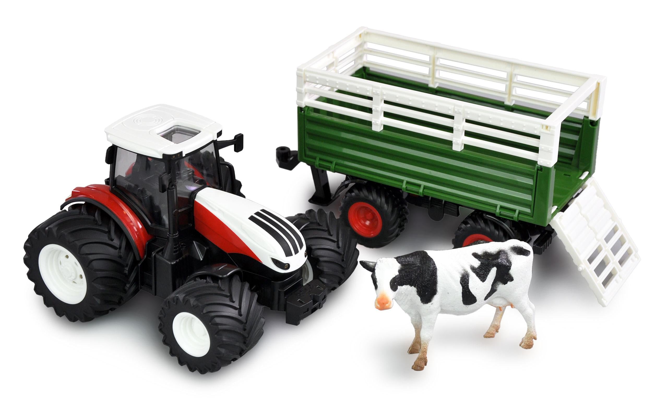 Traktor mit Viehtransporter RTR, 1:24Ferngesteuerter Traktor mit Licht und Sound