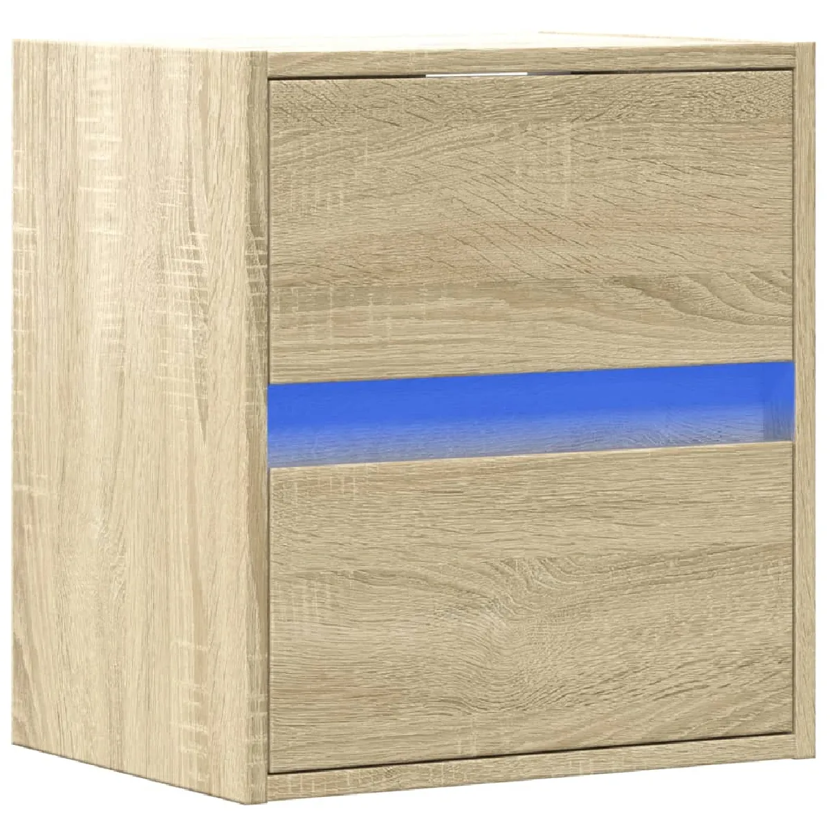 vidaXL Table de chevet murale - LED