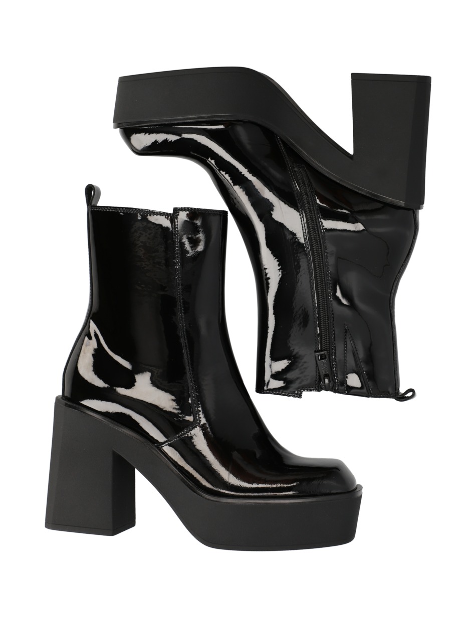 Lackleder Stiefelette