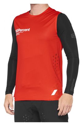 Maillot Sans Manches 100% Jersey R-Core Concept Rouge