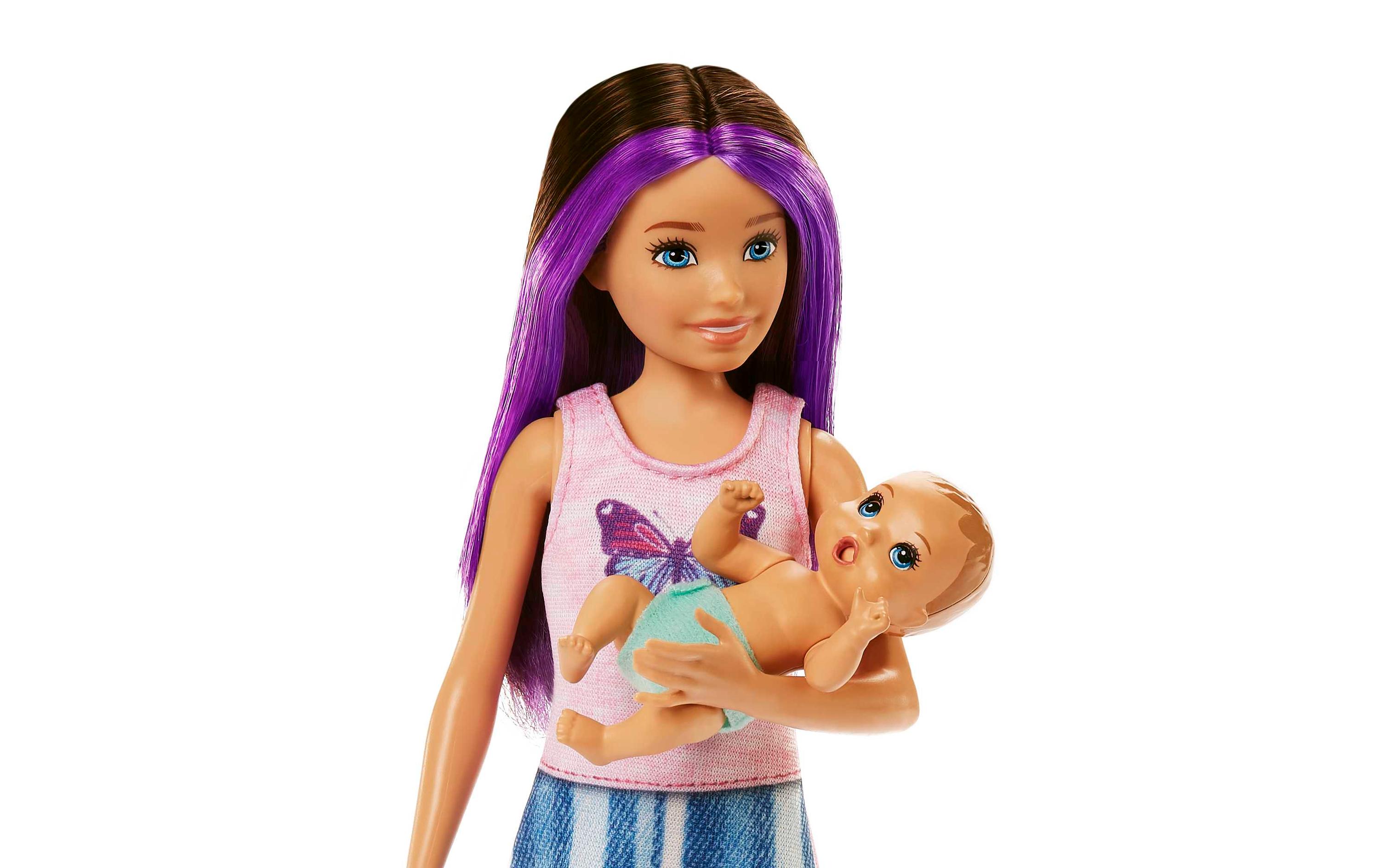 Spielset Barbie Skipper: Babysitters Sleepy BabyBabysitter-Spielset mit Gitterbett