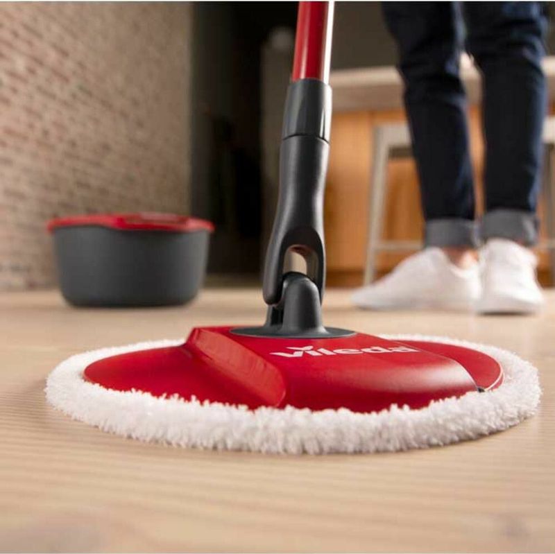 2x Vileda Spin & Clean - Vervanging Wit en Rood