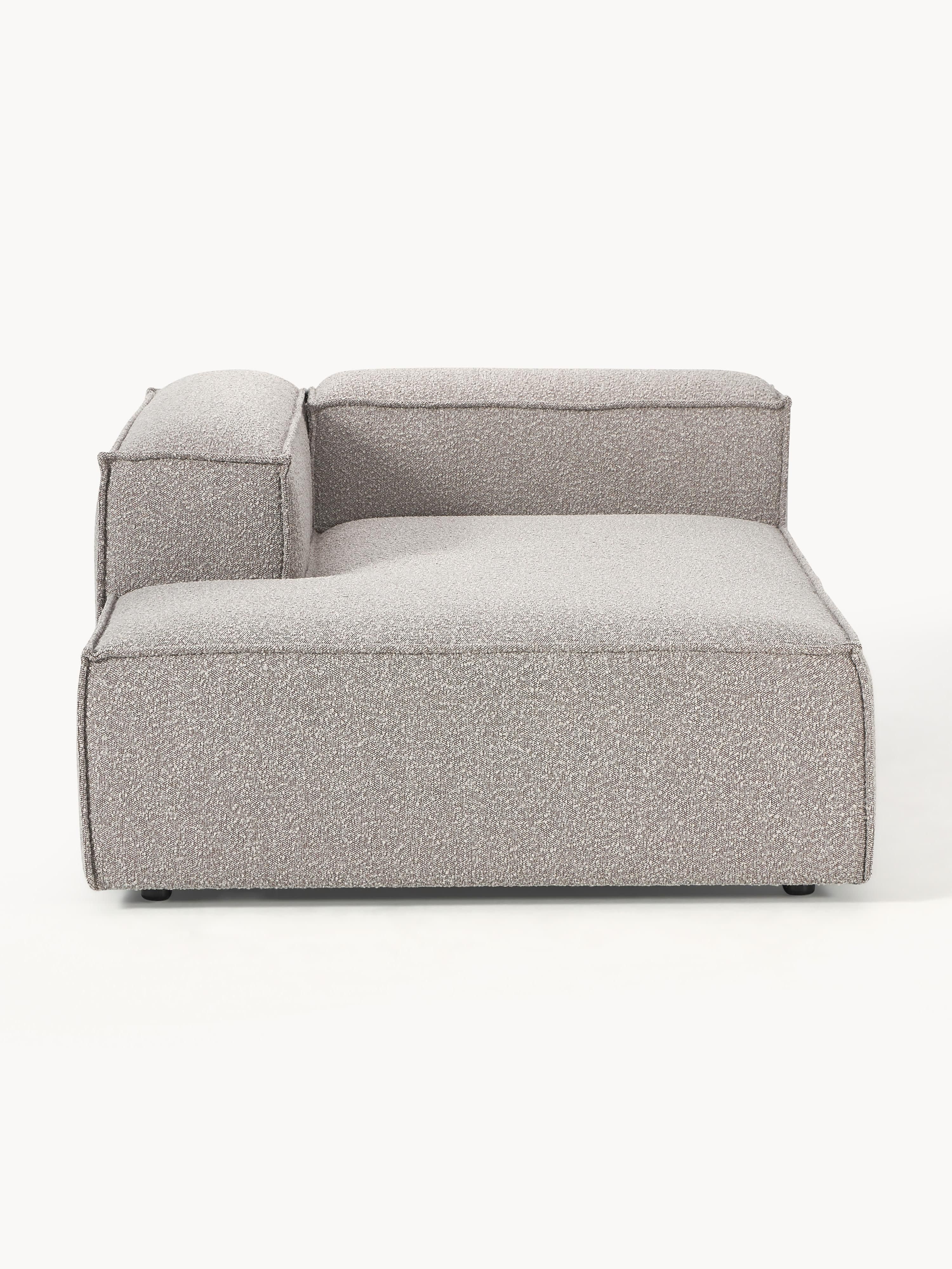 Chaise longue hoekmodule Lennon van bouclé