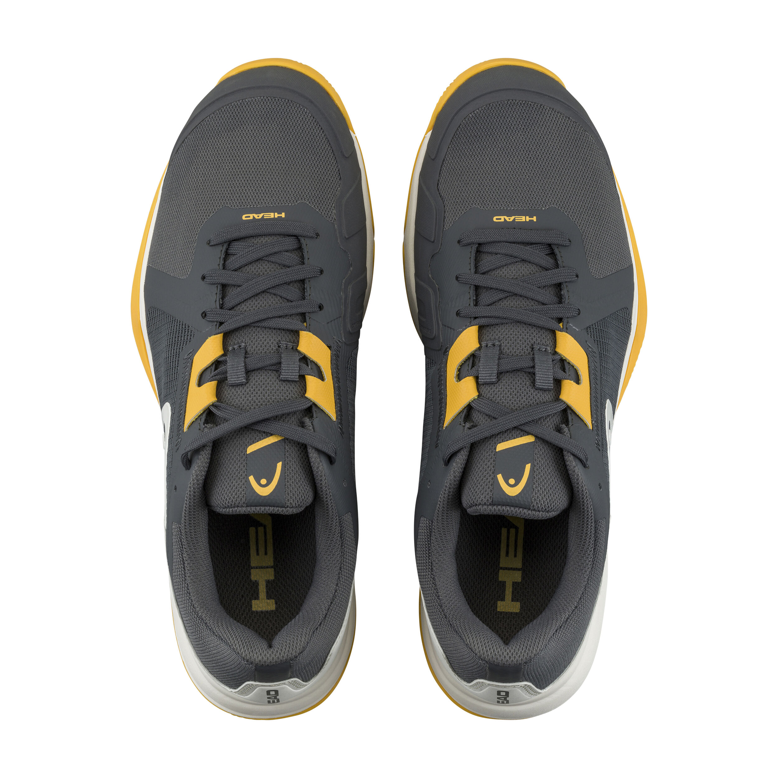 HEAD Sprint Team 3.5 Chaussure Terre Battue Hommes - Gris Foncé, Jaune