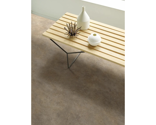 PVC vloer Pianoro bruin effen kleur 637M 200 cm breed (per meter verkocht)