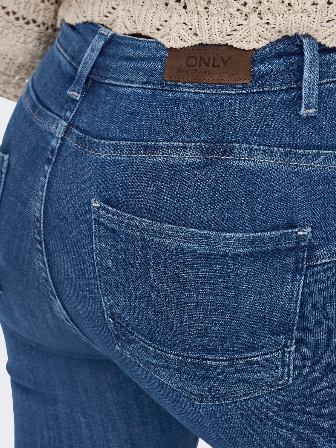 ONLPOWER Mittlere Taille Skinny Fit Jeans Dark Blue Denim
