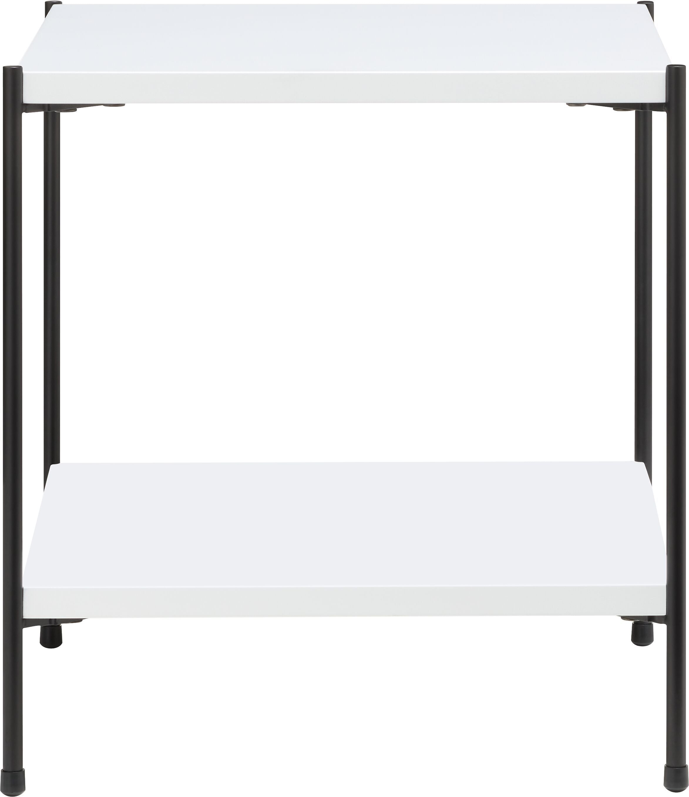 MALA Nachttisch - Weiss / B: 40.0 cm x T: 40.0 cm x H: 43.0 cm