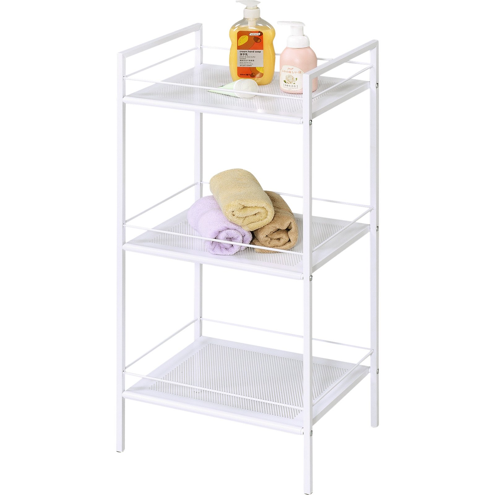 Allzweckregal Kim Metall weiss 39 x 84 x 31 cm