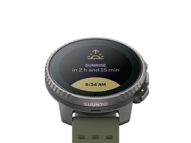 SUUNTO Sportuhr Vertical Titanium Solar Forest Abenteuer-Uhr für Outdoor-Expeditionen mit Solarladung
