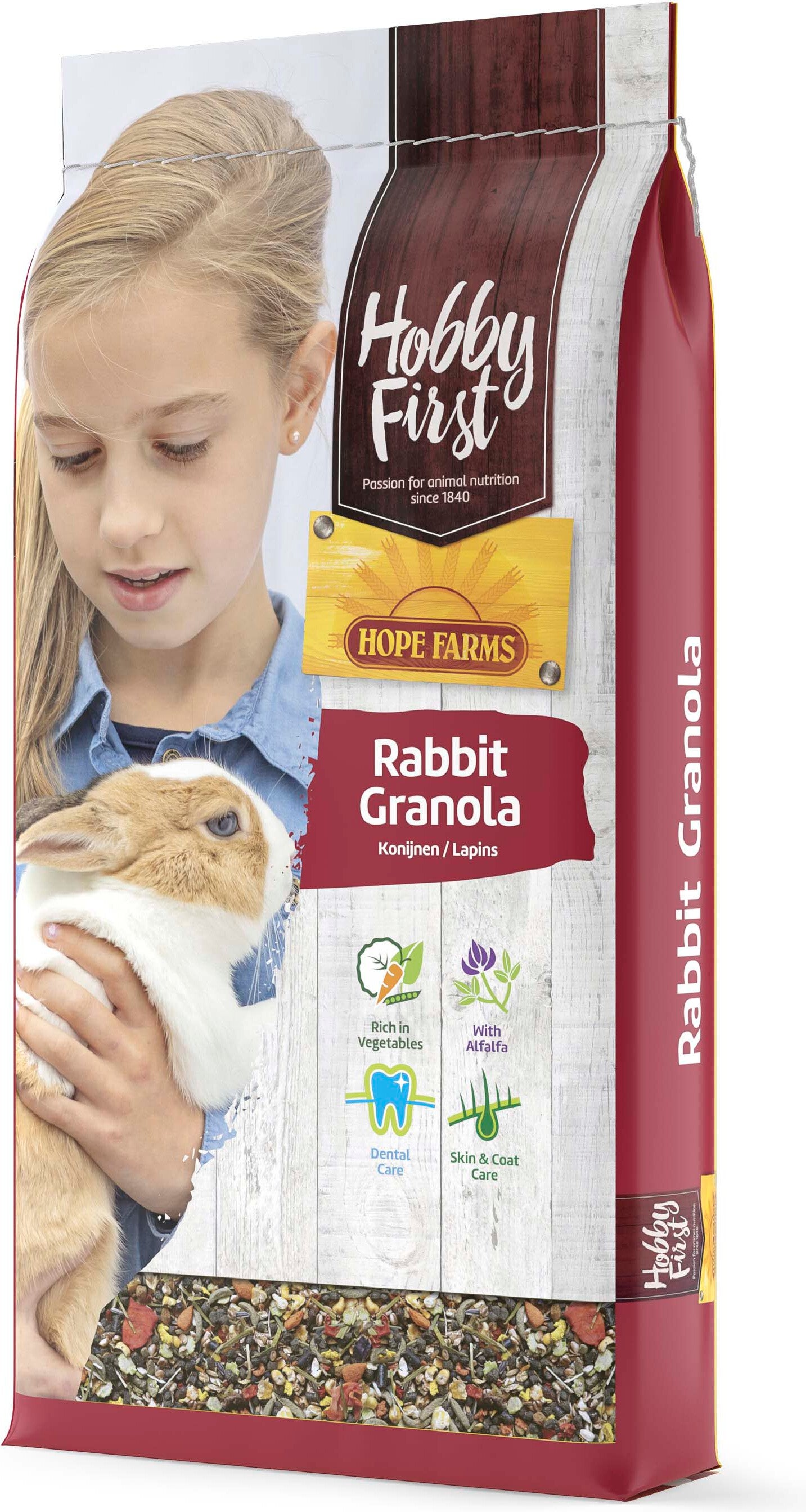 Hobby First konijnenvoer granola 10 kg