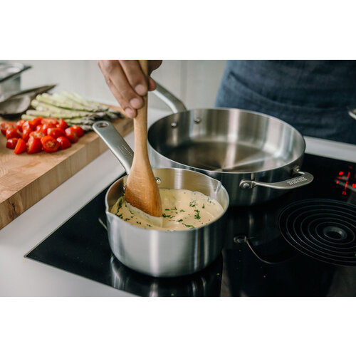 Skottsberg Steelpan met schenktuit en deksel Stainless Steel