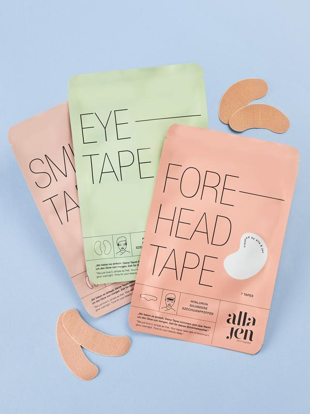 BeautyTrends Skintape Set – Faltenreduktion im Schlaf für Augen, Stirn & Mund
