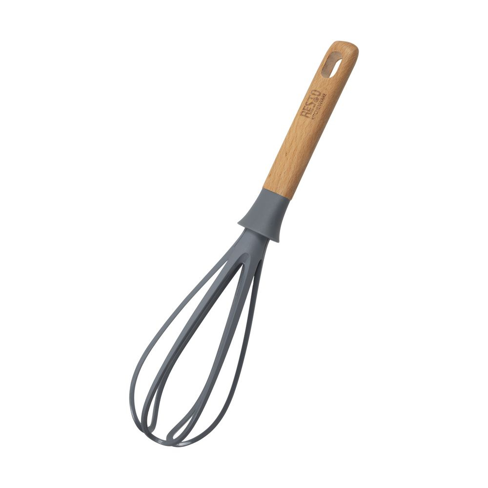 Subra Holz Hand Schwingbesen Rühr Schneebesen zum Kochen / Backen (94205) - Braun / Grau