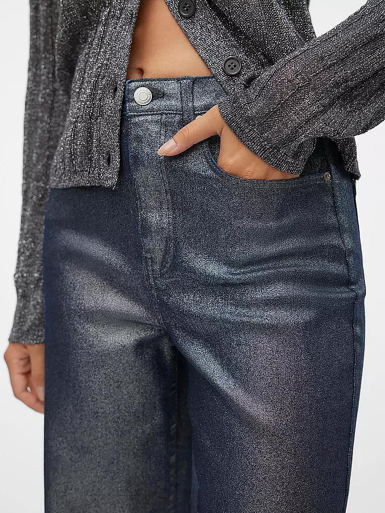 VERO MODA Highwaist Jeans Wide Leg VMTESSA blau