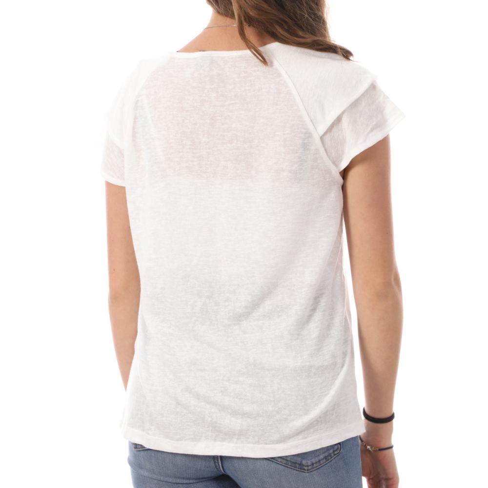 Vero Moda T-shirt Blanc Femme Vero Moda Lina
