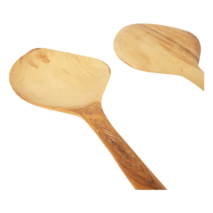 Chabi Chic Couverts à salade en bois d'olivier