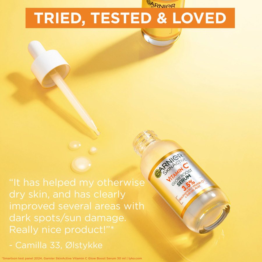 Garnier SkinActive Vitamin C Glow Boost Serum 30ml