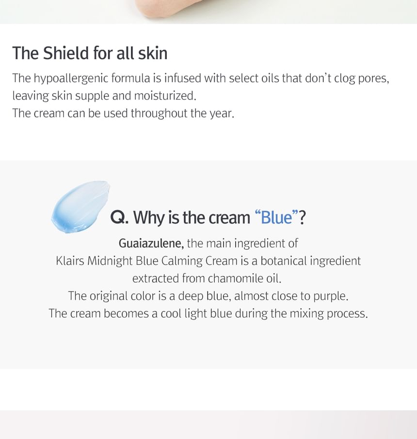 Beste Klairs - Midnight Blue Calming Cream GROOT